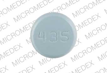 M 435 Pill Blue Round 12mm - Pill Identifier