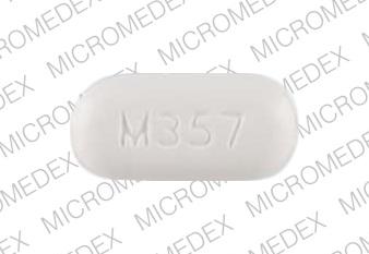 Acetaminophen and hydrocodone bitartrate 500 mg / 5 mg M357 Front