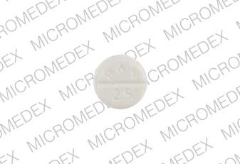 Amoxapine 25 mg 5713 DAN 25 Front