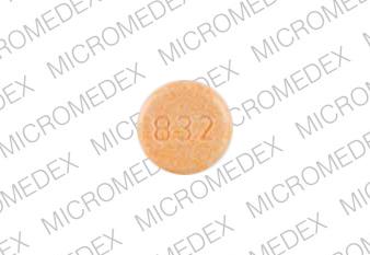 Amantadine hydrochloride 100 mg AMT 832 Front