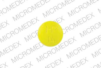 Thioridazine hydrochloride 25 mg MP 14 Front