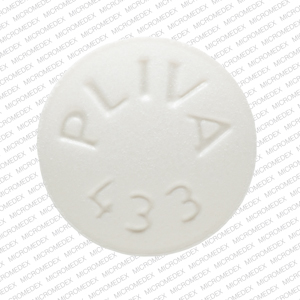 Trazodone hydrochloride 50 mg PLIVA 433 Front