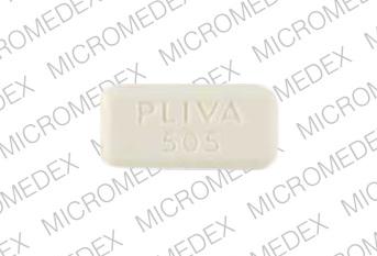 Pill PLIVA 505 Yellow Rectangle is Hydrochlorothiazide and triamterene