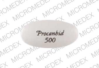 Pill Procanbid 500 White Elliptical/Oval is Procanbid