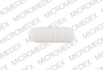 Sotalol hydrochloride 80 mg G S 80 Back