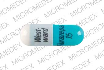 Flurazepam hydrochloride 15 mg West-ward Flurazepam 15 Front