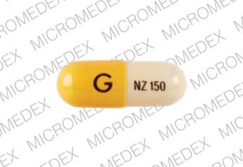 Pill G NZ 150 Yellow Capsule/Oblong is Nizatidine