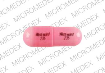 Pill Westward 235 Westward 235 Pink Capsule-shape is Propoxyphene Hydrochloride