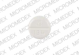 Reserpine 0.25 mg E 134 Front