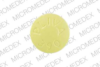 Pill PLIVA 390 Yellow Round is Salsalate