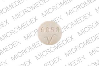 Pill 6058 V Beige Round is Thyroid