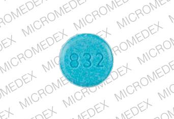 Pill 832 WRF 4 Blue Round is Jantoven