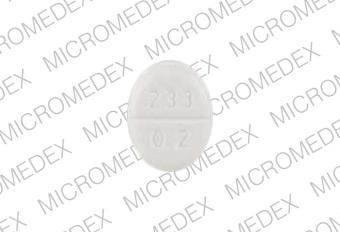 Pill 233 0.2 barr White Oval is Desmopressin Acetate