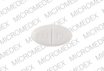 Pill 232 0.1 barr White Oval is Desmopressin Acetate