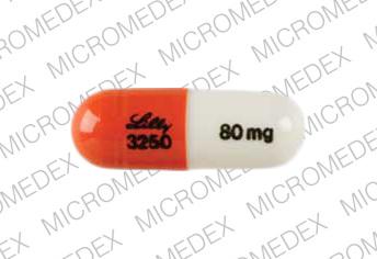 Atomoxetine hydrochloride 80 mg Lilly 3250 80 mg Front