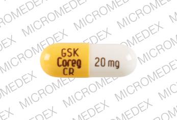 Coreg CR 20 mg GSK COREG CR 20 mg Front