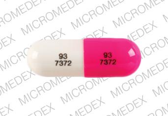 Pill 93 7372 93 7372 Pink & White Capsule-shape is Amlodipine Besylate and Benazepril Hydrochloride