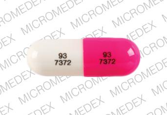 Pill 93 7372 93 7372 Pink & White Capsule/Oblong is Amlodipine Besylate and Benazepril Hydrochloride