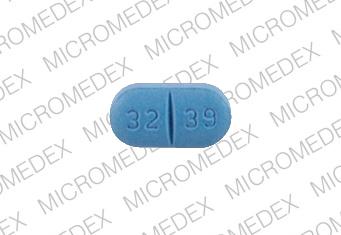 Pill 32 39 WPI Blue Capsule-shape is Sertraline Hydrochloride