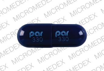 Pill par 330 par 330 Blue Capsule/Oblong is Propranolol Hydrochloride Extended Release