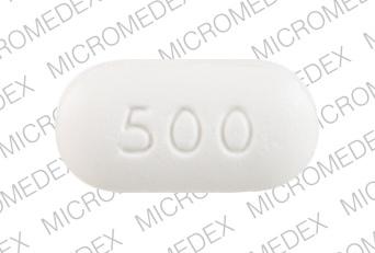 Metformin hydrochloride extended-release 500 mg Logo 571 500 Back