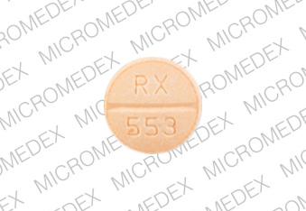 Clorazepate dipotassium 7.5 MG RX 553 Front