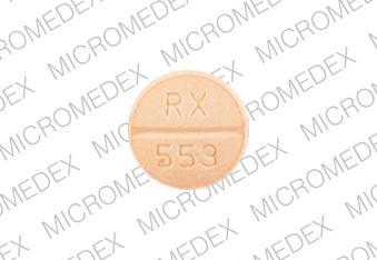 Clorazepate dipotassium 7.5 MG RX 553 Front