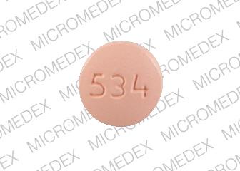 Quinapril hydrochloride 40 mg Logo 40 534 Back