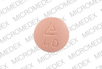 Pill Logo 40 534 Pink Round is Quinapril Hydrochloride