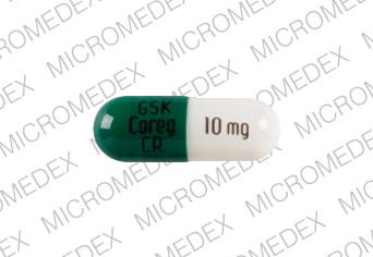Coreg CR 10 mg GSK COREG CR 10 mg Front