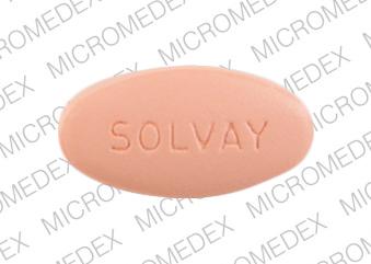 Pill SOLVAY 5044 Pink Elliptical/Oval is Teveten