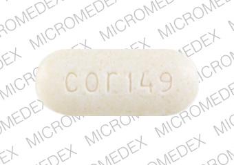 Pill cor 149 is Potassium Citrate Extended-Release 10 mEq (1080 mg)