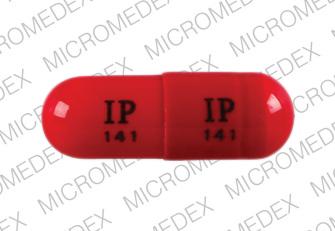 Pill IP 141 IP 141 Red Capsule/Oblong is Acetaminophen, dichloralphenazone and isometheptene mucate