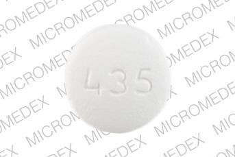 435 Pill White Round 12mm - Pill Identifier