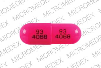 Pill 93 4068 Pink Capsule-shape is Prazosin Hydrochloride