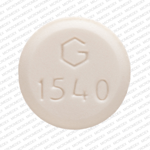 Amlodipine besylate 10 mg G 1540 10 Front