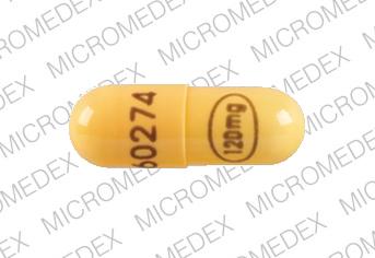 Verapamil hydrochloride SR 120 mg 60274 120mg Front