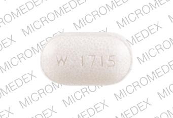 Pill W-1715 White Capsule/Oblong is Potassium Chloride Extended Release