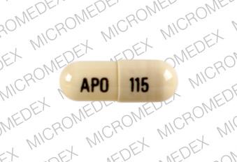 Pill APO 115 Beige Capsule/Oblong is Terazosin Hydrochloride