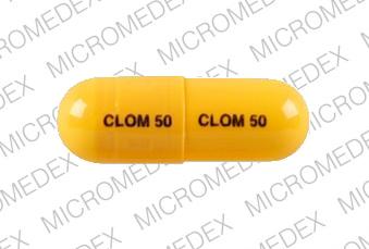 Clomipramine hydrochloride 50 mg CLOM 50 CLOM 50 Front
