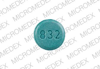 Pill 832 WRF 6 Blue Round is Jantoven