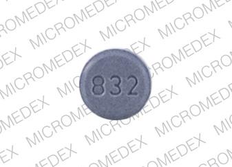 Pill 832 WRF 2 Purple Round is Jantoven