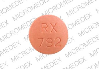 Simvastatin 40 mg RX 792 Front