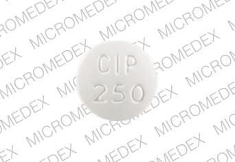 Ciprofloxacin hydrochloride 250 mg APO CIP 250 Back