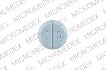 Pill IG 205 Blue Round is Glimepiride