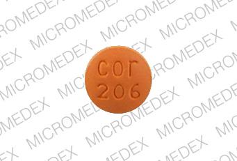 Pill cor 206 Brown Round is Ropinirole Hydrochloride