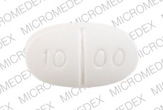 Metformin hydrochloride 1000 mg 10 00 Andrx 676 Back