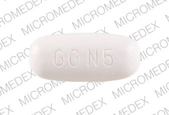 Pill GG N5 White Oval is Amoxicillin and Clavulanate Potassium