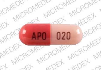 Omeprazole delayed release 20 mg APO 020 Front