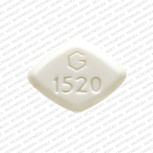 Amlodipine besylate 2.5 mg G 1520 2.5 Front